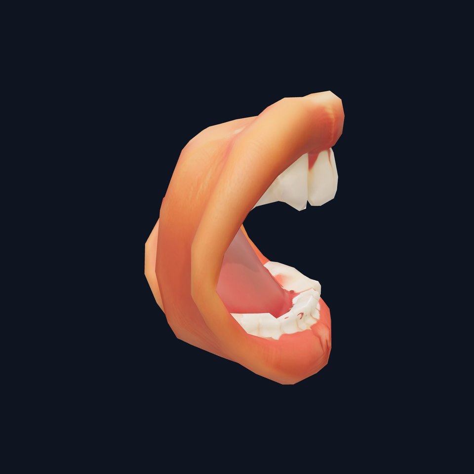 Realistic Open Mouth model pack
